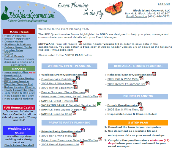 online party planner tool